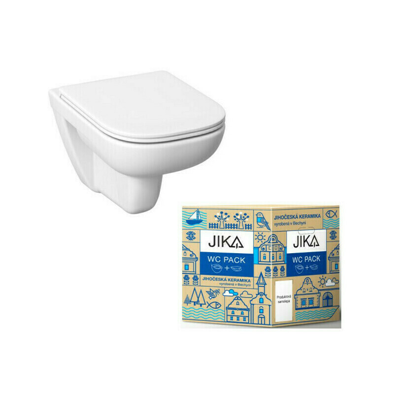 WC závěsné Jika DEEP by JIKA pack Rimless včetně sedátka