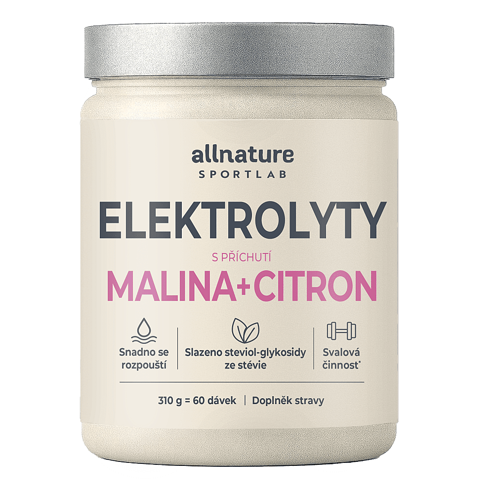 ALLNATURE Sportlab elektrolyty malina a citron 310 g