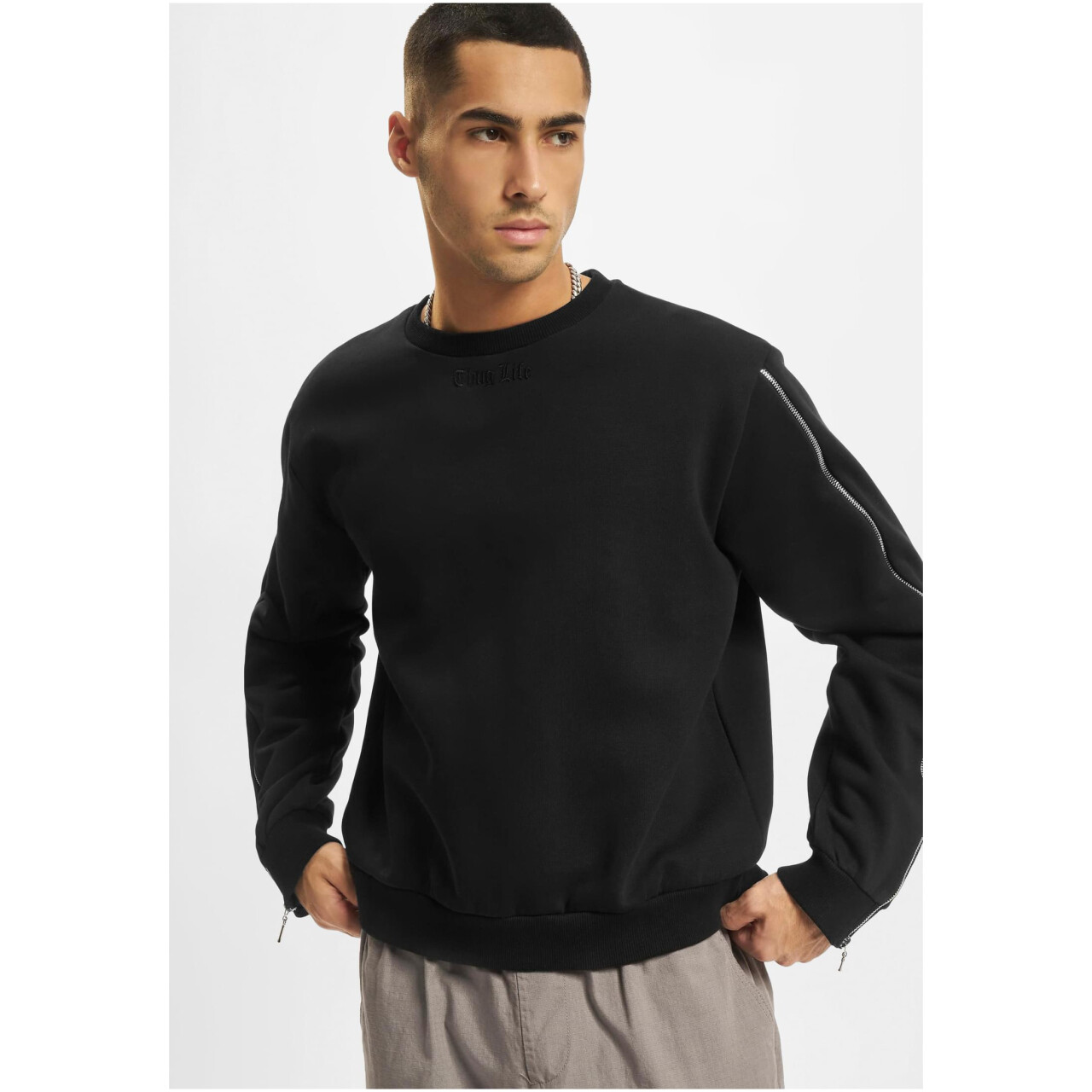 Mikina Thug Anti Pullover - černá,