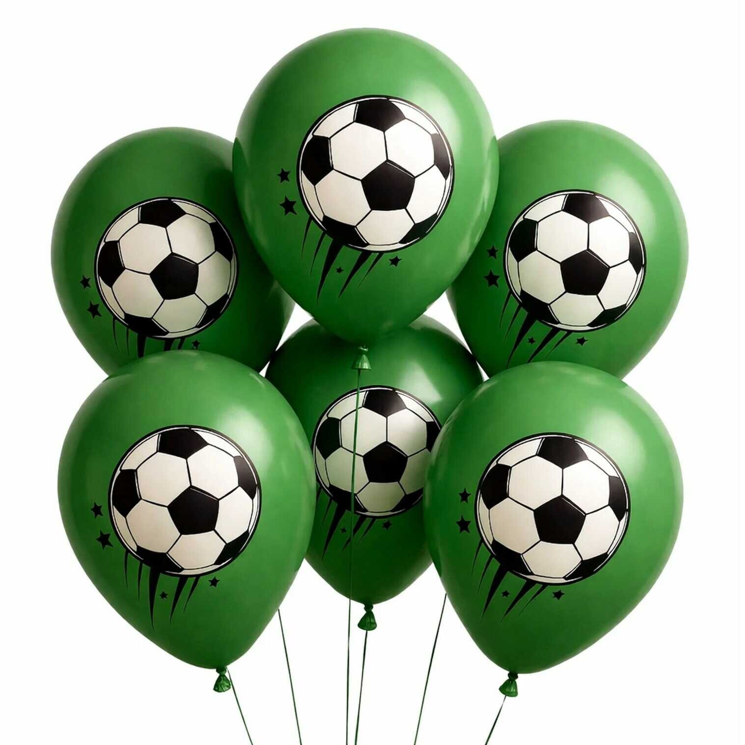 Alvarak Balónky Fotbalový míč zelený 7ks