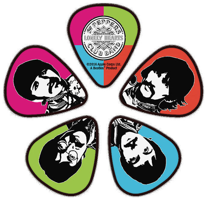 Planet Waves 1CWH2-10B6 The Beatles Sgt. Pepper's Lonely Hearts Club Band 50th Anniversary Guitar Picks - 10 ks