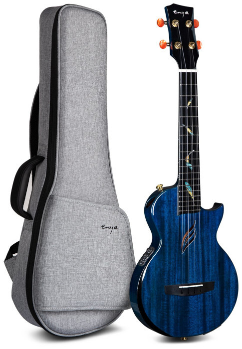 Enya Music Feather Mahogany - Blue