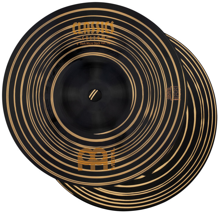 Meinl Cymbals Classics Custom Dark Micro Stack Hats - 8”