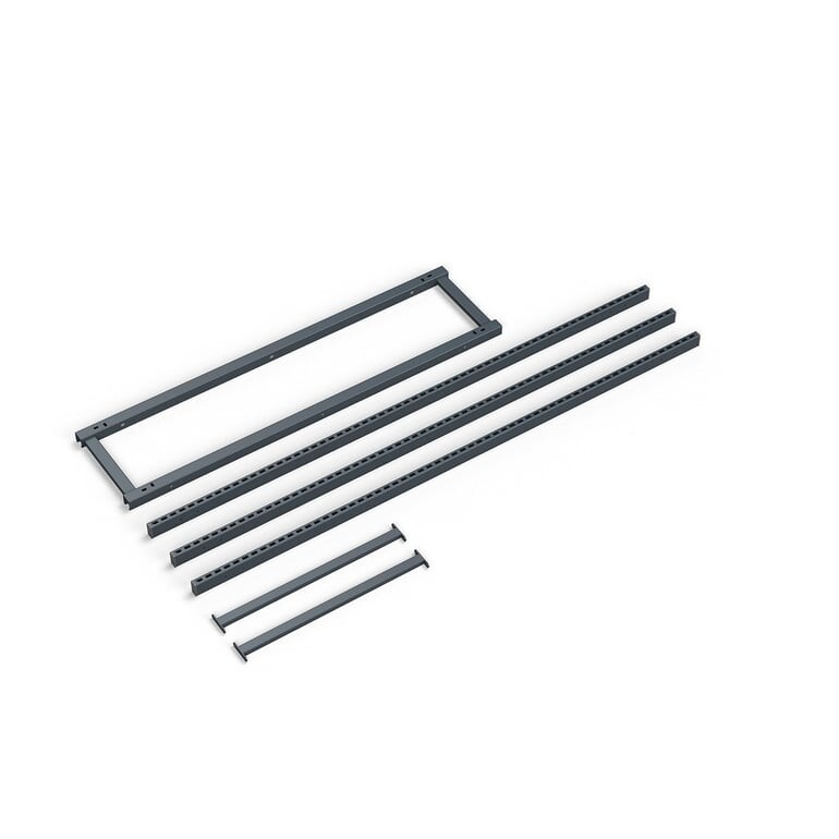 Zadní rám pro dílenský stůl TRUST, 3 sloupky, 1500 mm