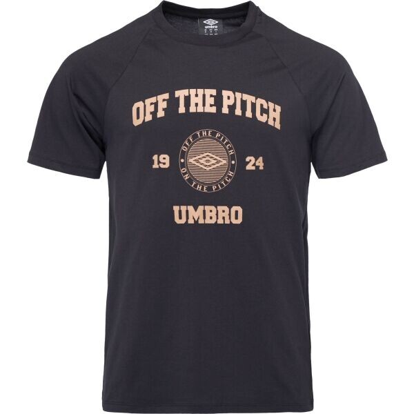 Umbro COLLEGIATE GRAPHIC TEE Pánské tričko, černá, velikost