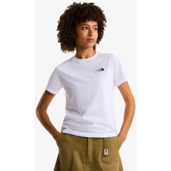 The North Face W EVOLUTION SIMPLE DOME SLM SHORT SLEEVE Dámské tričko, bílá, velikost