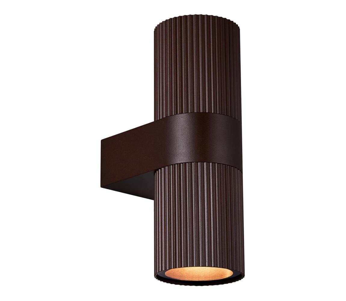 Nordlux - Venkovní nástěnné svítidlo KYKLOP 2xGU10/25W/230V IP54 hnědá 2318051009