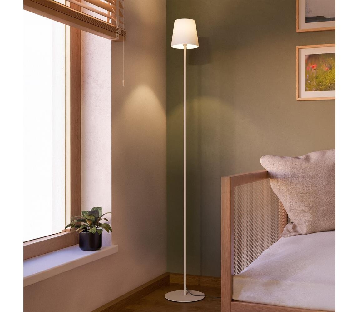 Eglo 901112 - Stojací lampa FIORANA 1xE14/7,5W/230V krémová/bílá 901112