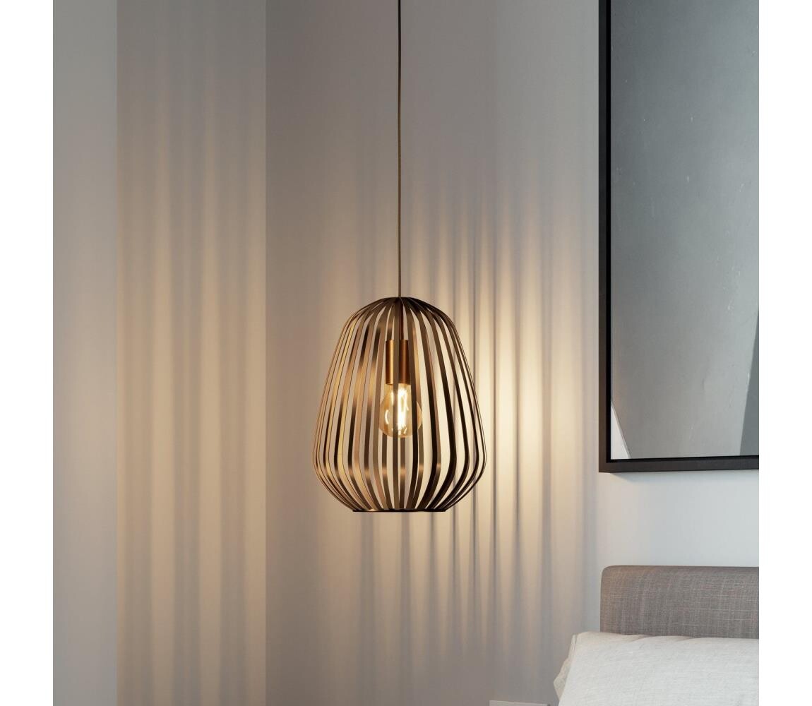Eglo 901097 - Lustr na lanku ESPINAL 1xE27/40W/230V bronzová 901097