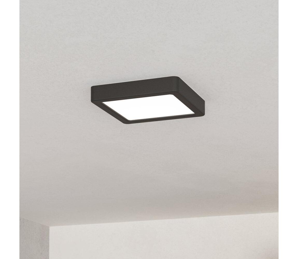 Eglo 901302-LED Stropní svítidlo FUEVA LED/7W/230V 2700/4000/6500K 15x15cm černá 901302