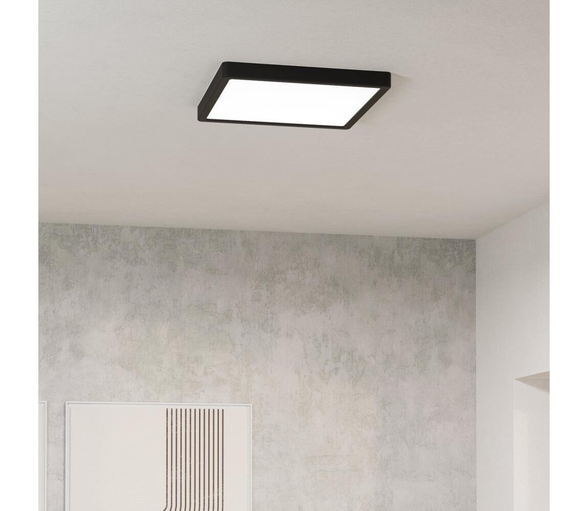 Eglo 901304-LED Str. svítidlo FUEVA LED/13W/230V 2700/4000/6500K 29x29cm černá 901304