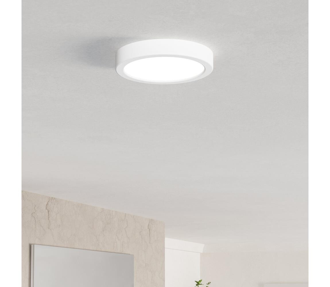 Eglo 901332 - LED Koup. strop. svítid. FUEVA LED/7,5W/230V pr.16,6cm IP44 bílá 901332