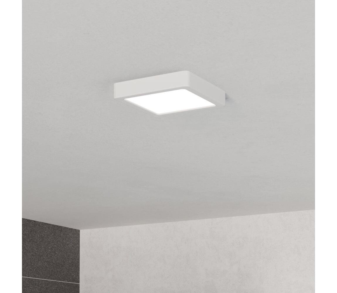 Eglo 901335 - LED Koup. stropní svítidlo FUEVA LED/7W/230V 15x15 cm IP44 bílá 901335