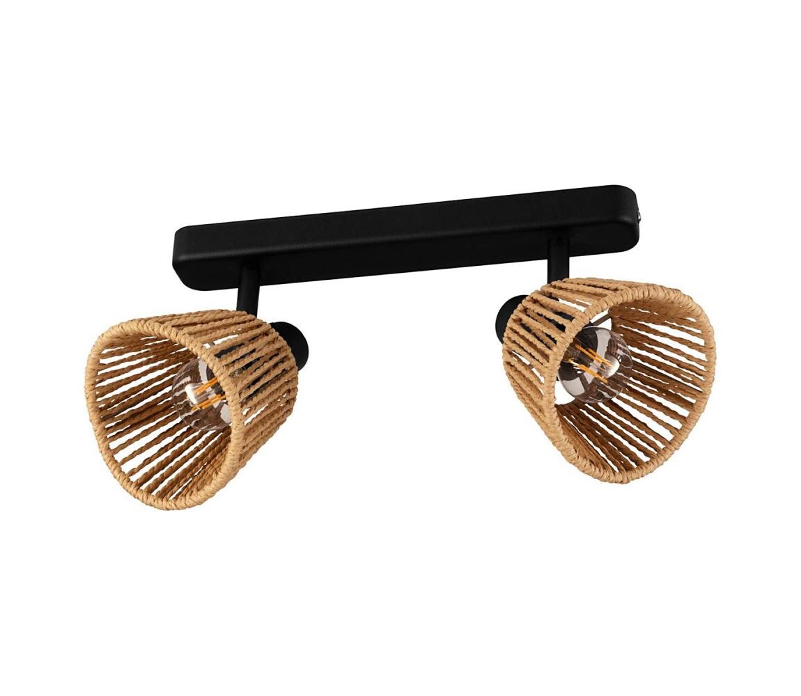 Eglo 44129 - Bodové svítidlo KEELBY 2xE14/10W/230V černá/béžová 44129