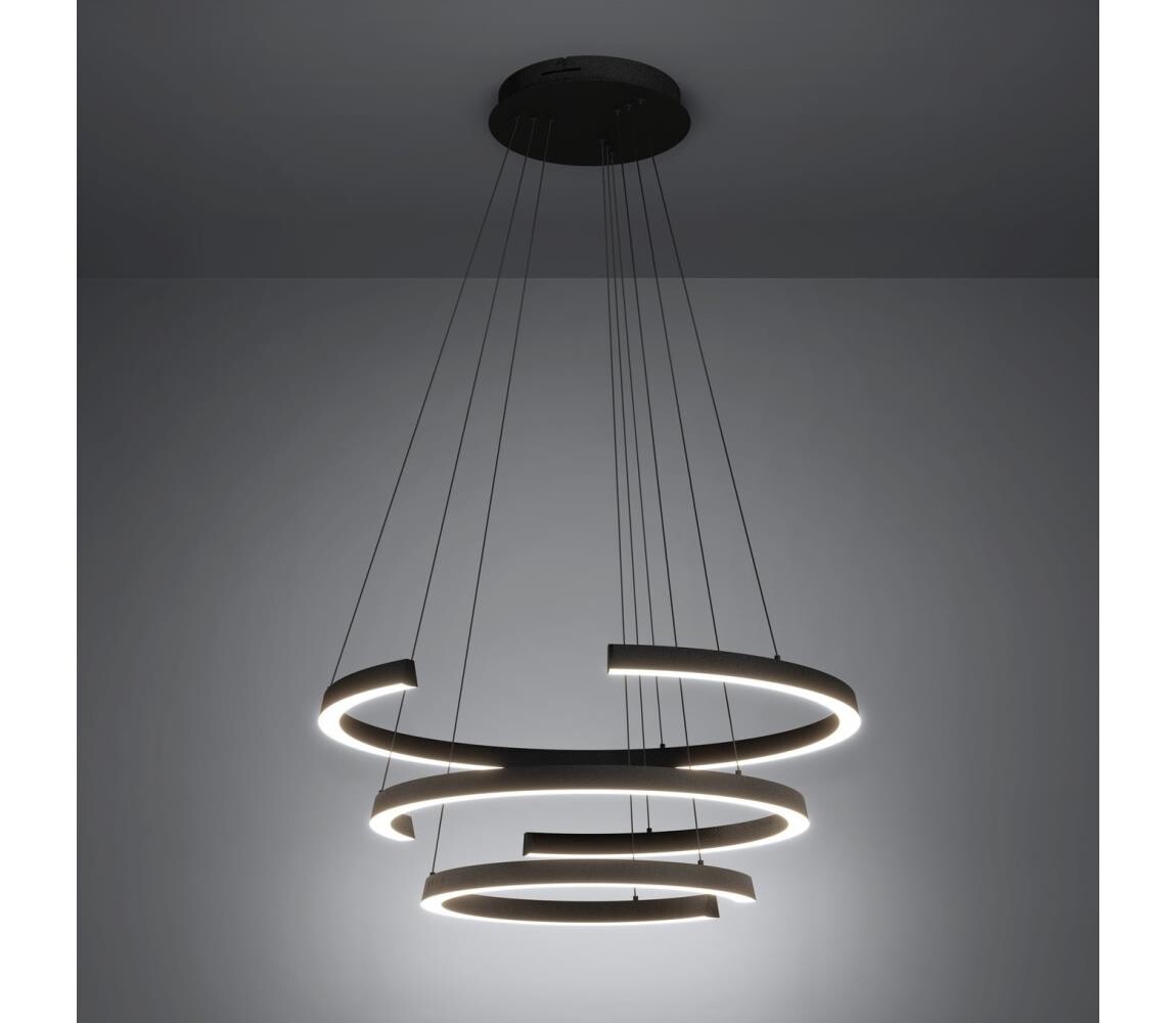 Eglo 390532 - LED Stmívatelný lustr na lanku LABONETE LED/50W/230V černá + DO 390532