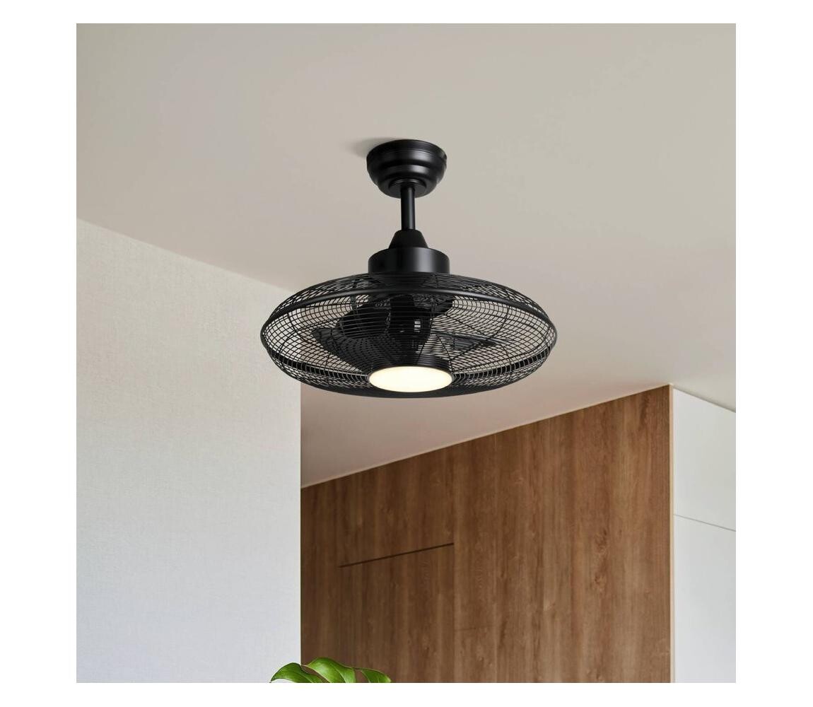 Eglo 35133 - LED Stropní látor IGELDO LED/15W/230V pr. 53 cm černá + DO 35133