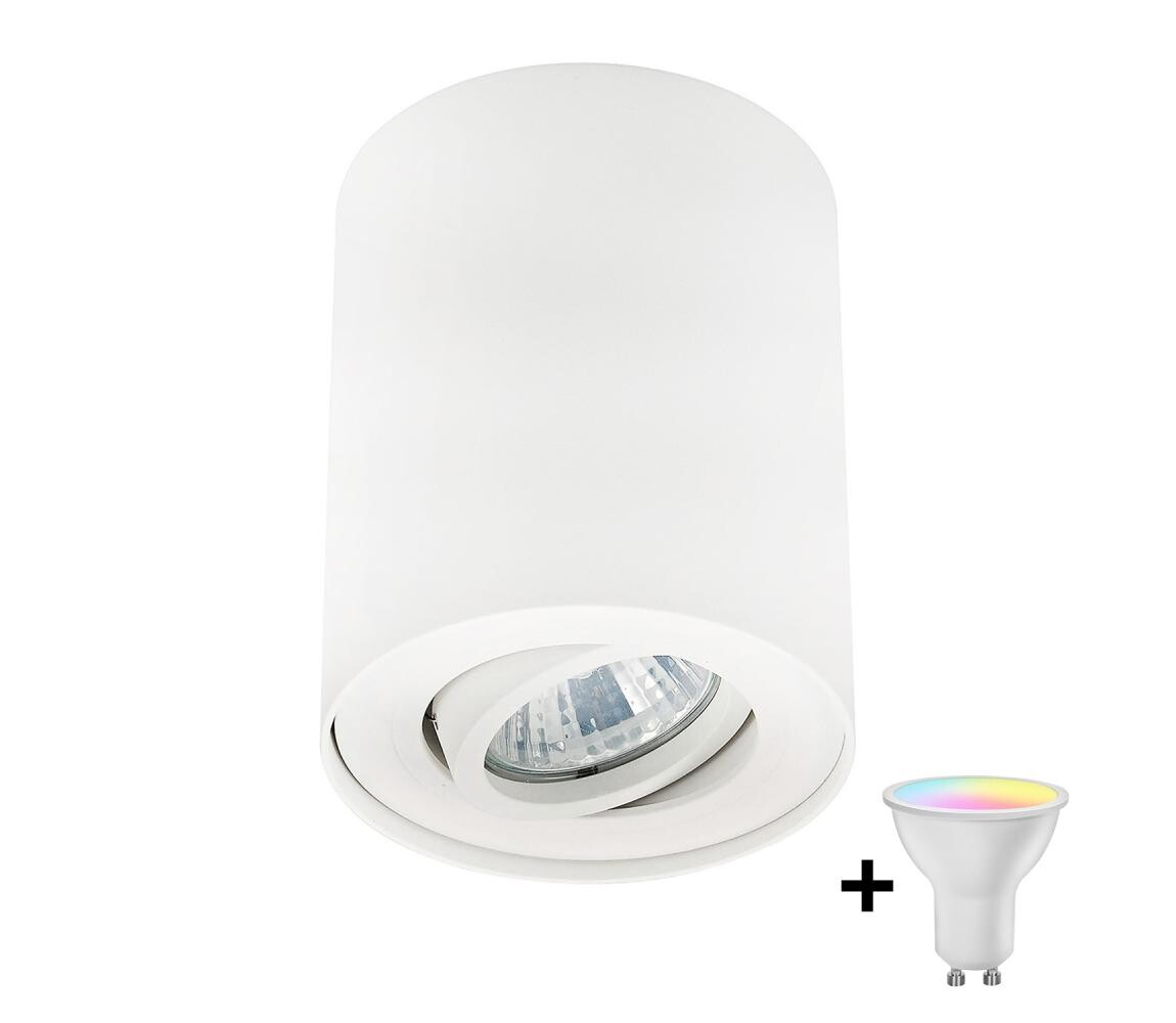 Zuma Line 20038-WH - LED RGBW Stm. bodové svít. RONDOO 1xGU10/6W/230V bílá+DO ZL0143+AI2383