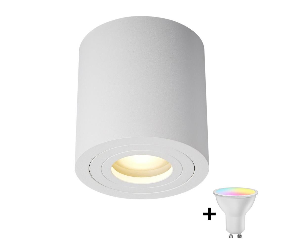 Zuma Line ACGU10-158-N - LED RGBW Stm. bodové svít. 1xGU10/6W/230V IP44 bílá+DO ZL0281+AI2383