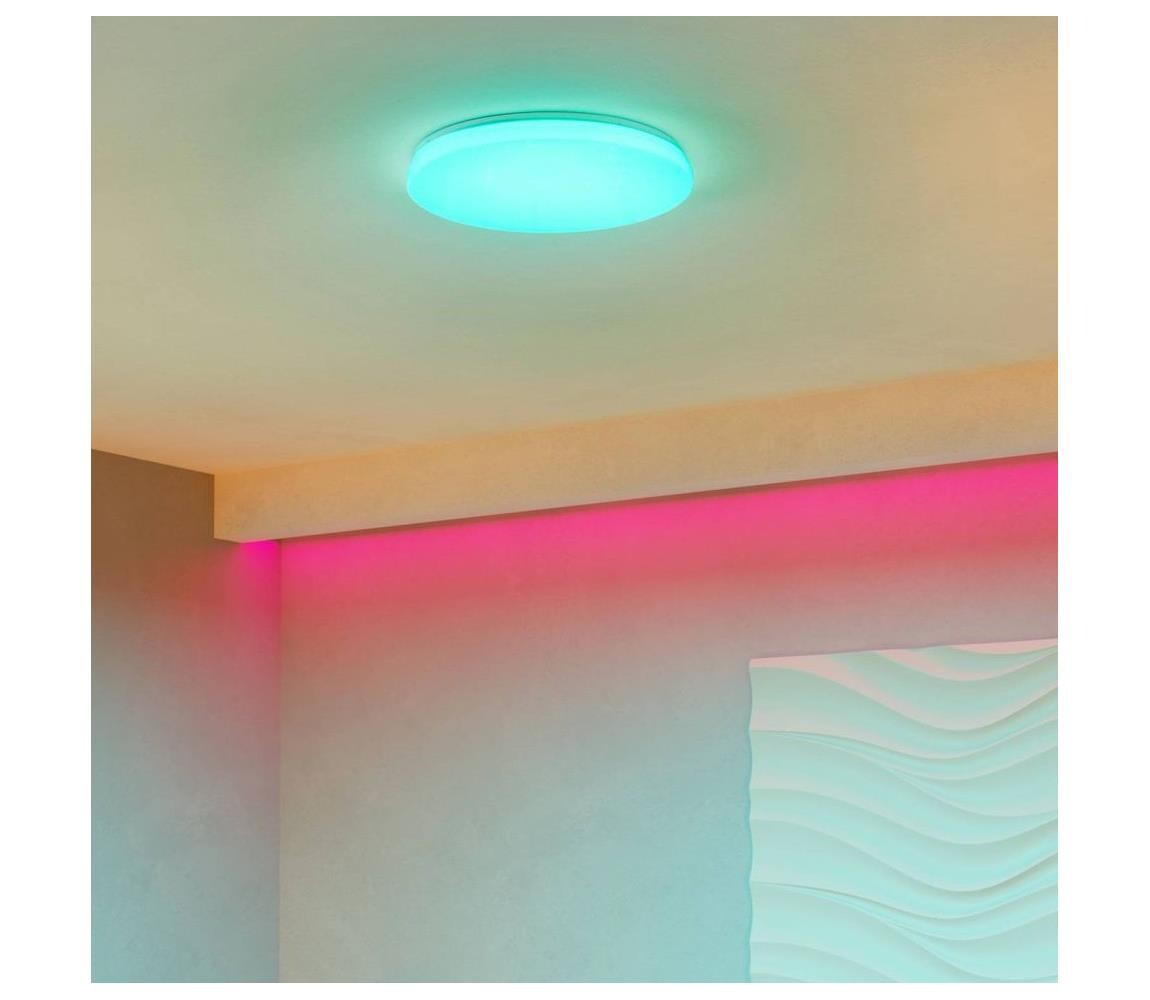 Eglo 902197-LED RGBW Stm. str. svítidlo FRANIA-Z LED/20W/230V pr.43cm 902197