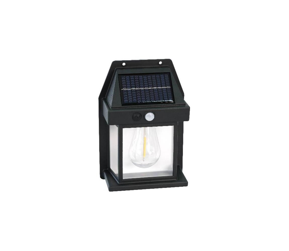 LED Solární nástěnné svítidlo se senzorem OMVIA LED/3,7V 3000K IP44 1200 mAh 004502