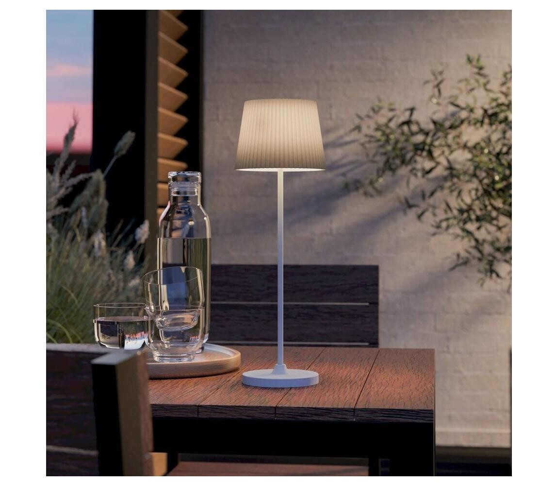 Eglo 75933 - LED Stm. nab. stolní lampa LEONERO LED/3,8W/5V 2000 mAh bílá/zelená 75933