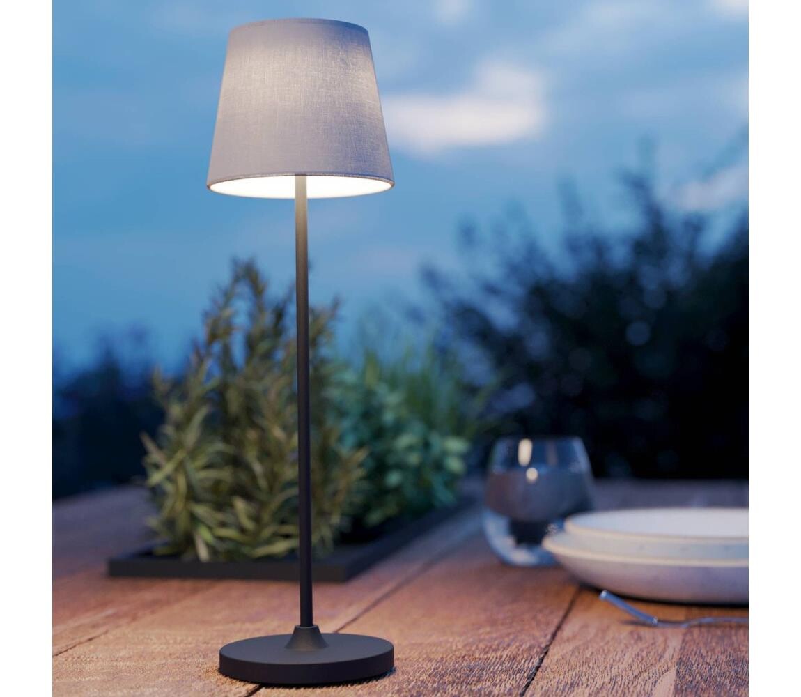 Eglo 75937 -LED Stm. nab. stolní lampa LEONERO LED/3,8W/5V 2000mAh černá/krémová 75937