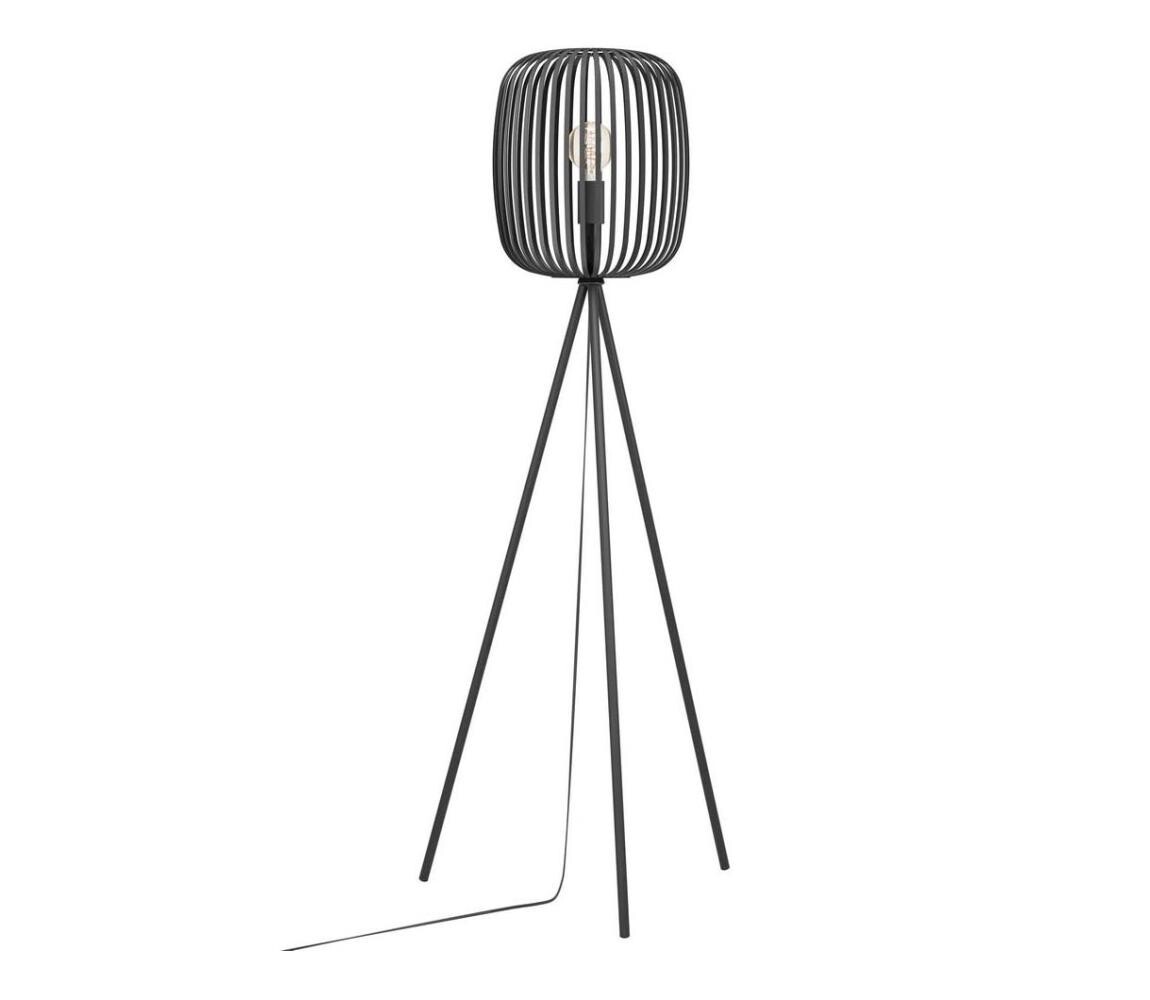 Eglo 900522 - Stojací lampa ROMAZZINA 1xE27/40W/230V černá 900522