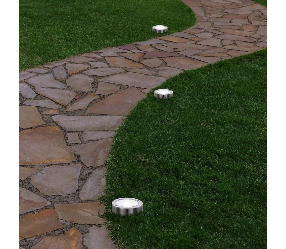 Eglo 48777 - LED Solární svítidlo se senzorem LED/0,07W/1,2V 200 mAh chrom 48777