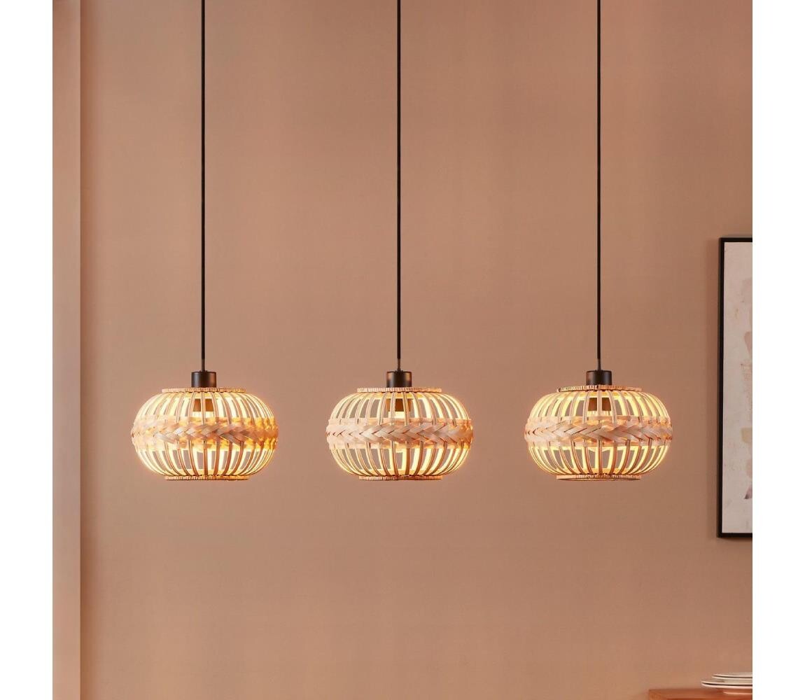 Eglo 43863 - Lustr na lanku AMSFIELD 3xE27/40W/230V 43863