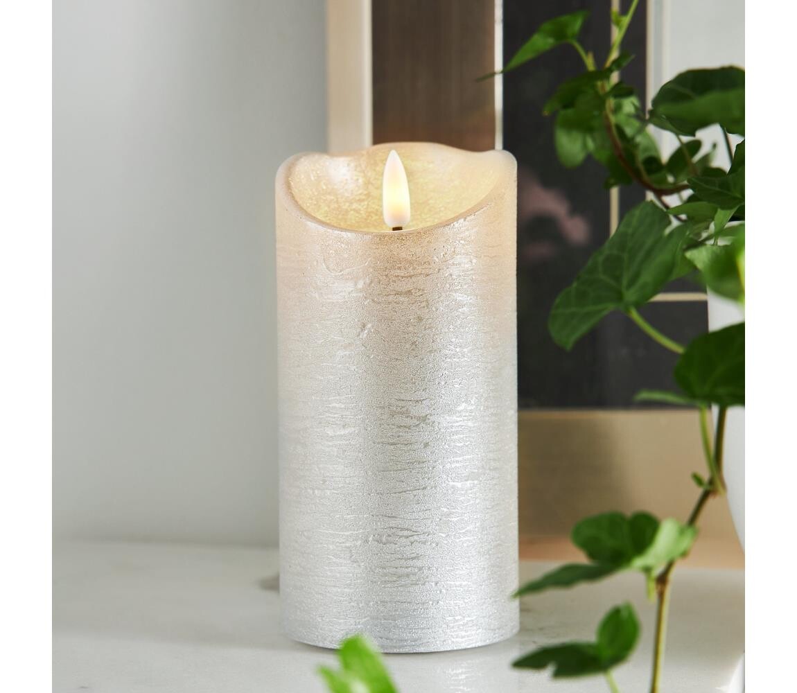 Eglo 411514 - LED Vánoční dekorace FLAMME LED/0,03W/2xAA stříbrná 411514