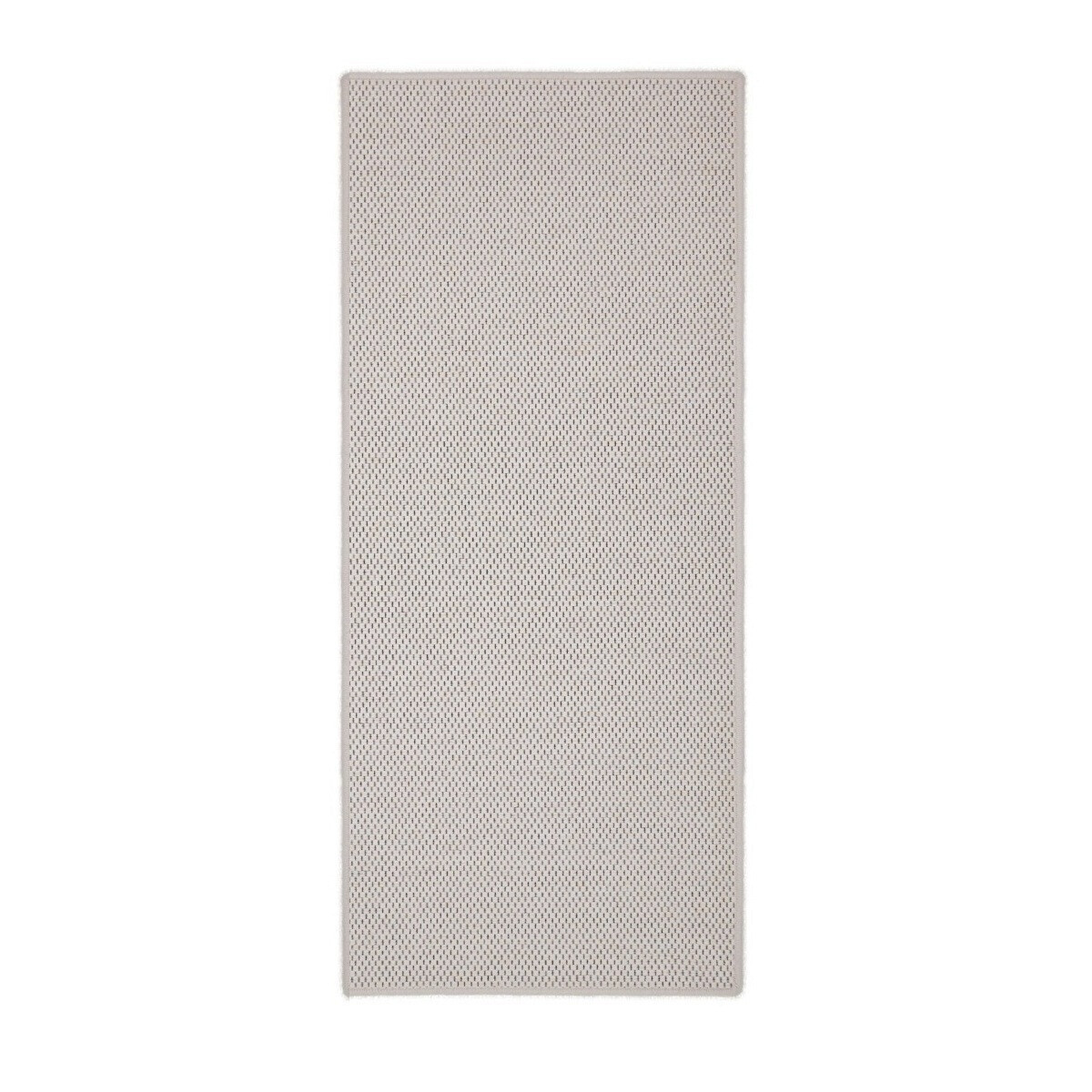 AKCE: 100x40 cm Běhoun na míru Nature cream - obšitý ze všech stran, bílá, chodba / předsíň, Timzo