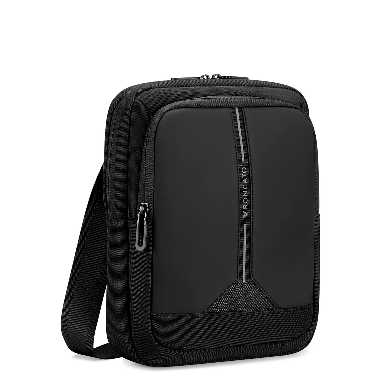RONCATO Crossbody kapsa Clayton Černá, 22 x 7 x 28 (RV-41227501)