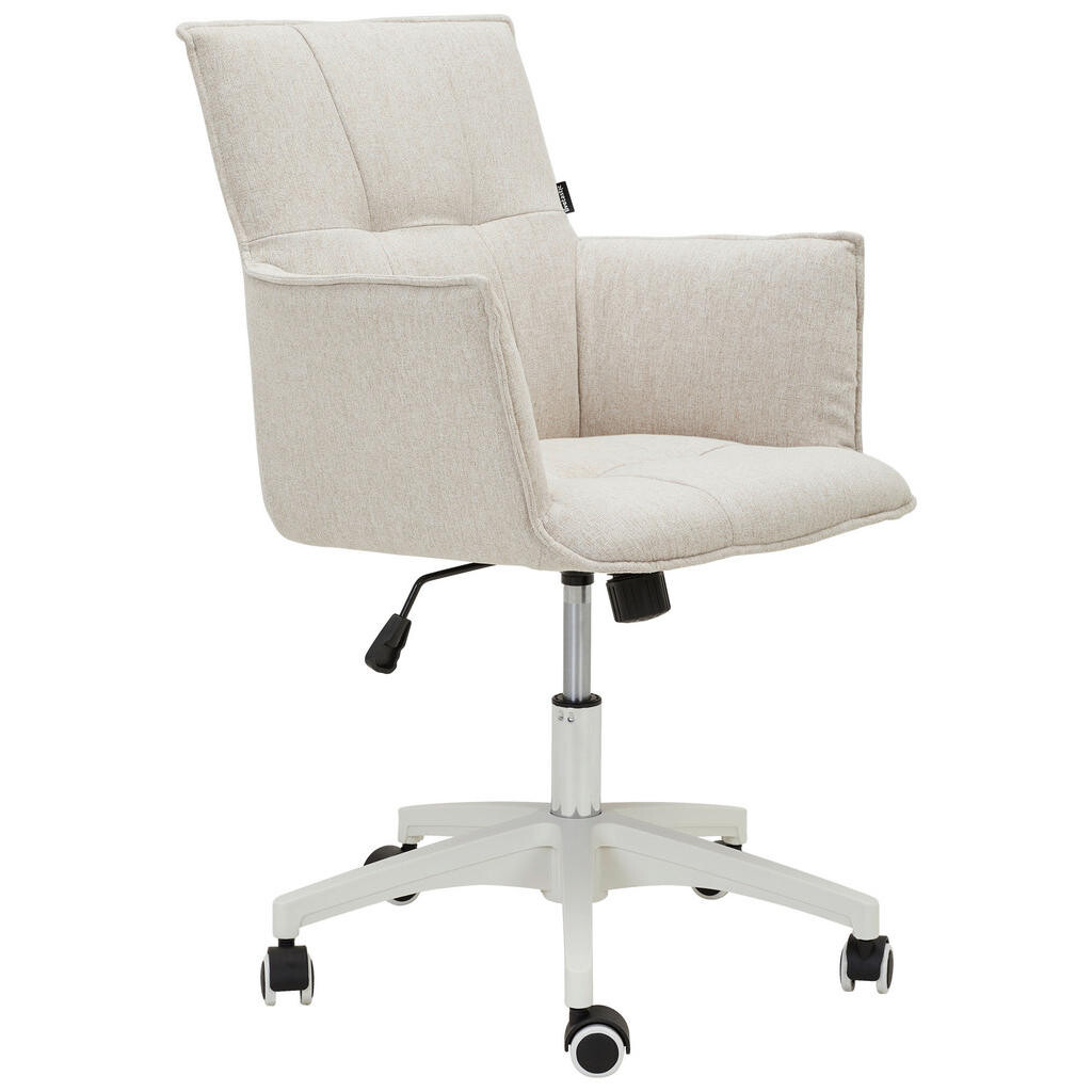 Livetastic OTOČNÁ ŽIDLE, mikrovlákno, bílá, béžová