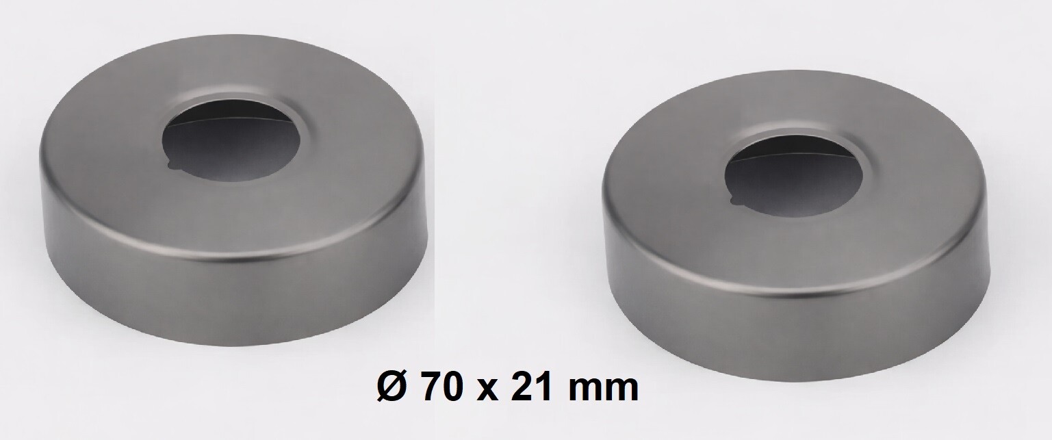 Eco produkty Krycí růžice k baterii, válcová, průměr 70mm x 21mm - závit 3/4