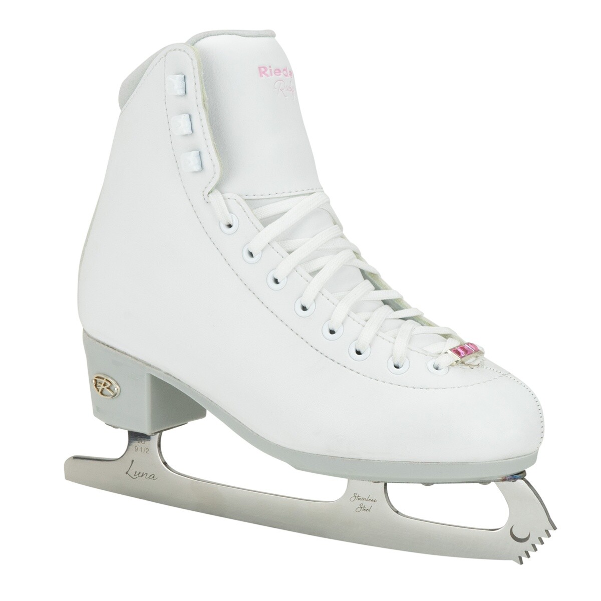 Riedell - Ruby Ice Skate White - lední brusle Velikost (brusle): 36.5