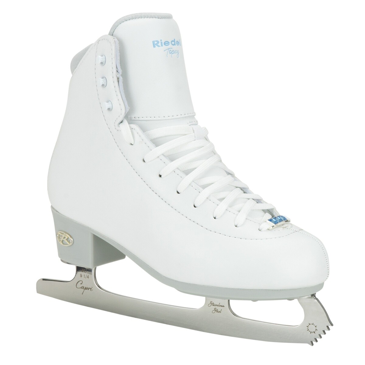 Riedell - Topaz Ice Skate White - lední brusle Velikost (brusle): 35.5