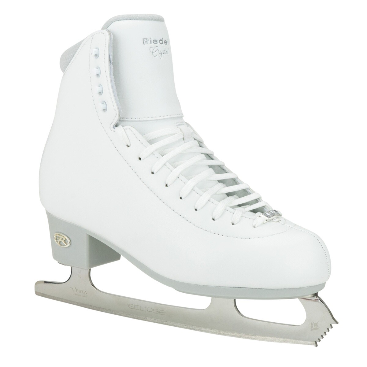 Riedell - Crystal Ice Skate White - lední brusle Velikost (brusle): 35.5