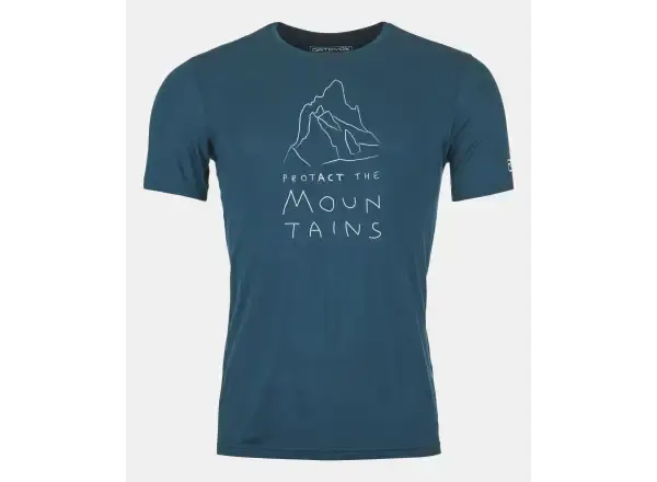 Ortovox 150 Cool Mtn Protector pánské triko krátký rukáv Petrol Blue L vel. L