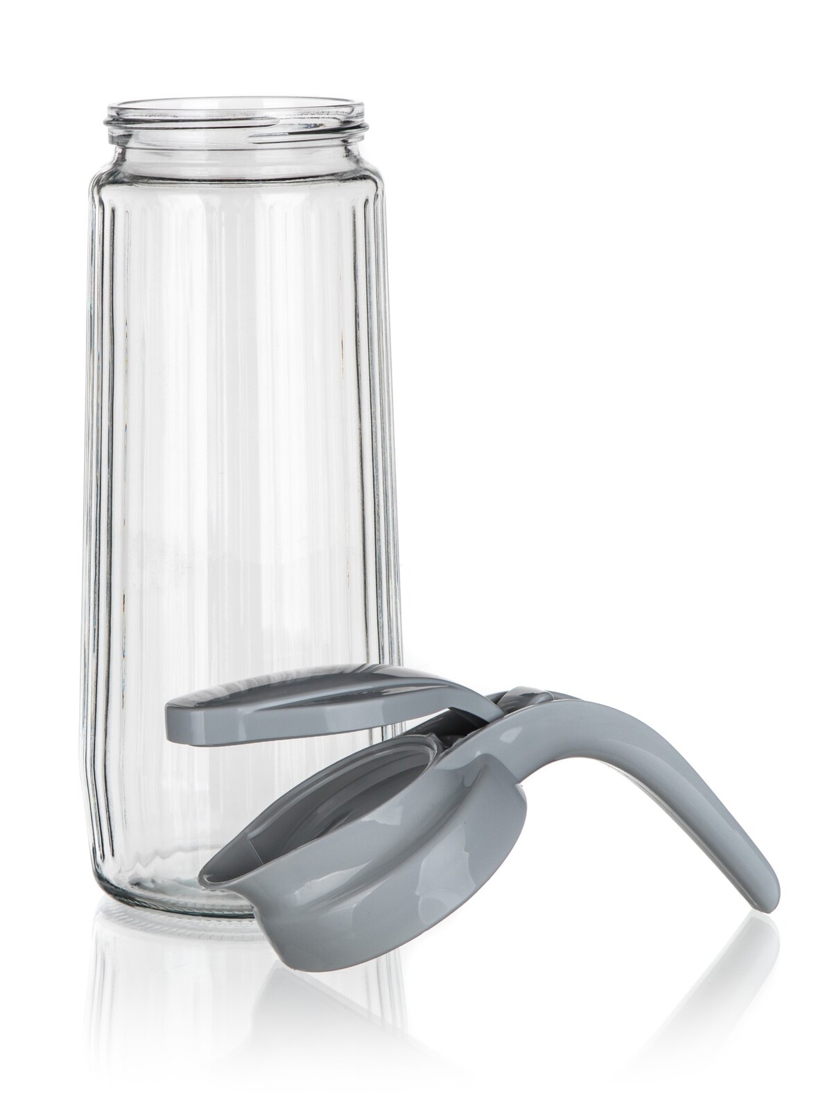 Džbán Banquet - STRIPE, skleněný, s víkem a nálevkou, mix barev, 1,5 l