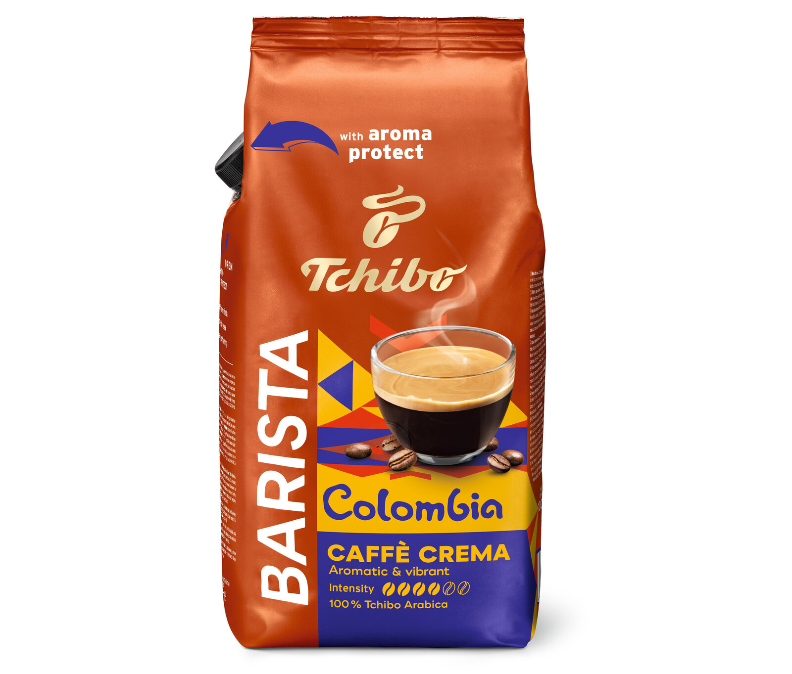 Tchibo - Barista Origins Colombia − 1 kg zrnkové kávy - Intenzita: 4/6