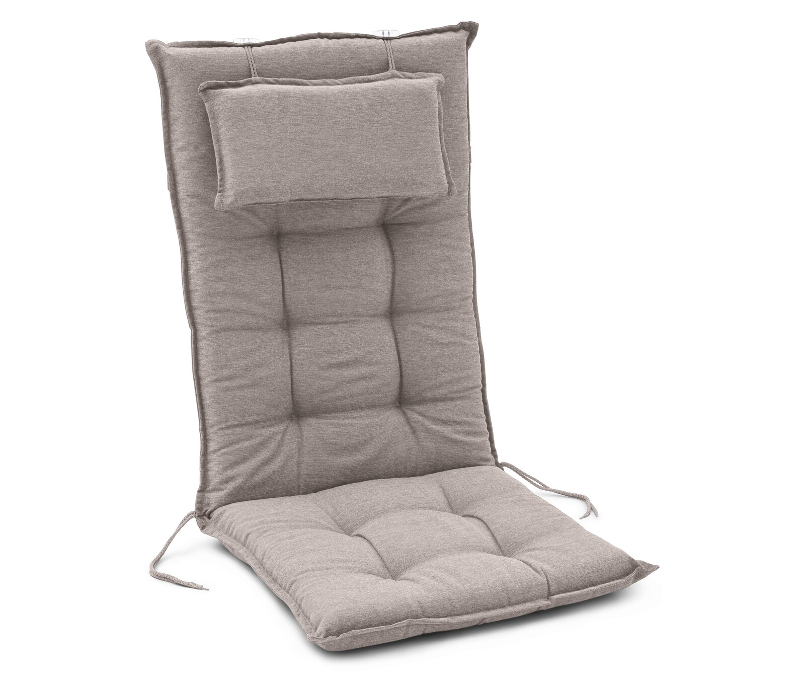 Tchibo - Polstrování na židli s vysokým opěradlem, hnědošedá