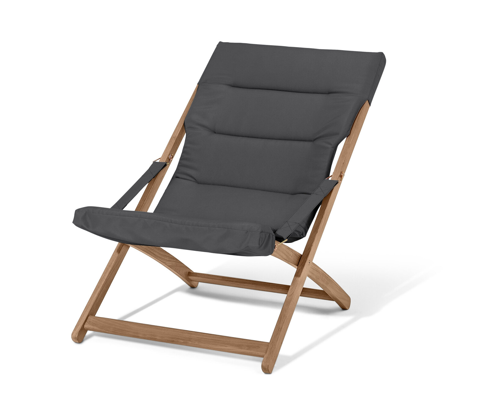 Tchibo - Skládací zahradní křeslo - barva: šedá