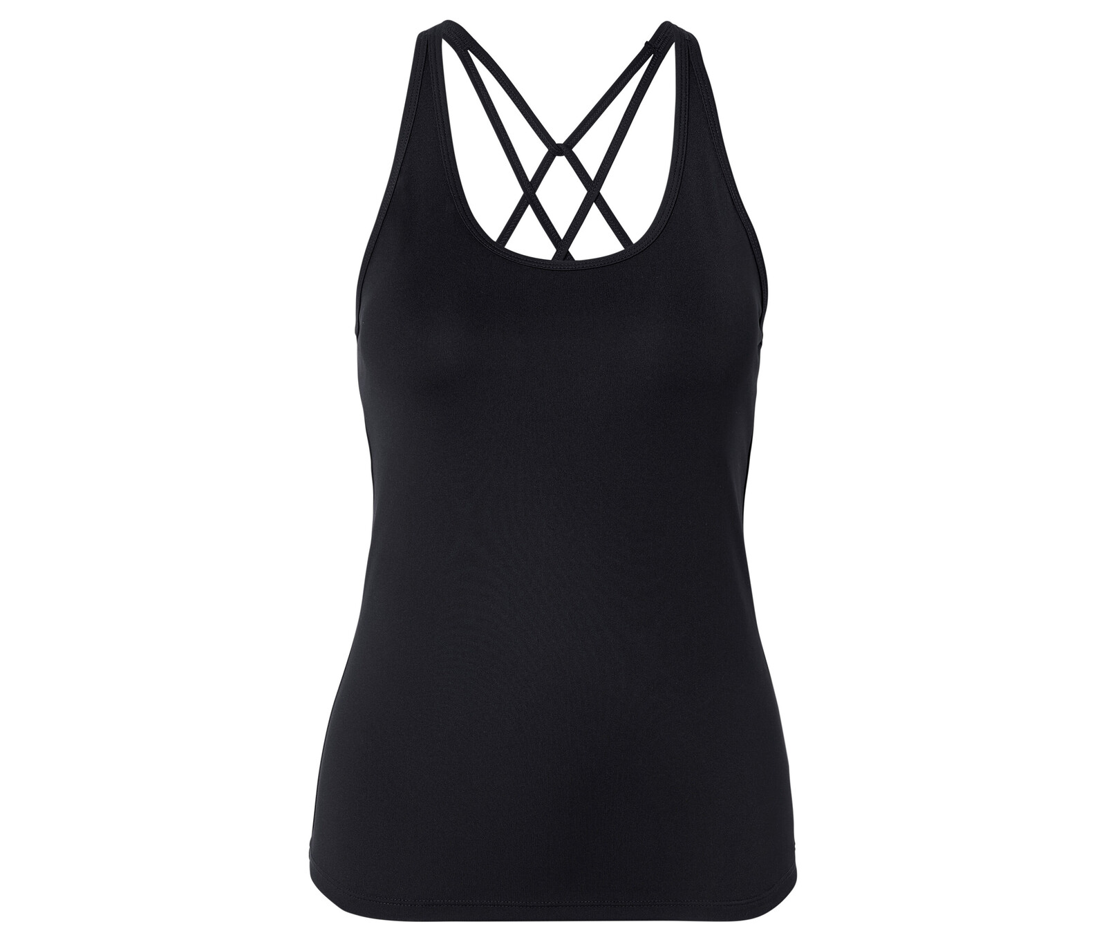 Tchibo - Top na jógu s integrovanou podprsenkou - pro ženy - vel. S 36/38 - barva: černá