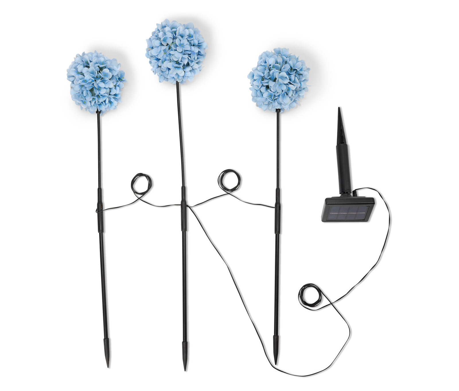 Tchibo - Solární zápichy »Hortenzie« - barva: modrá