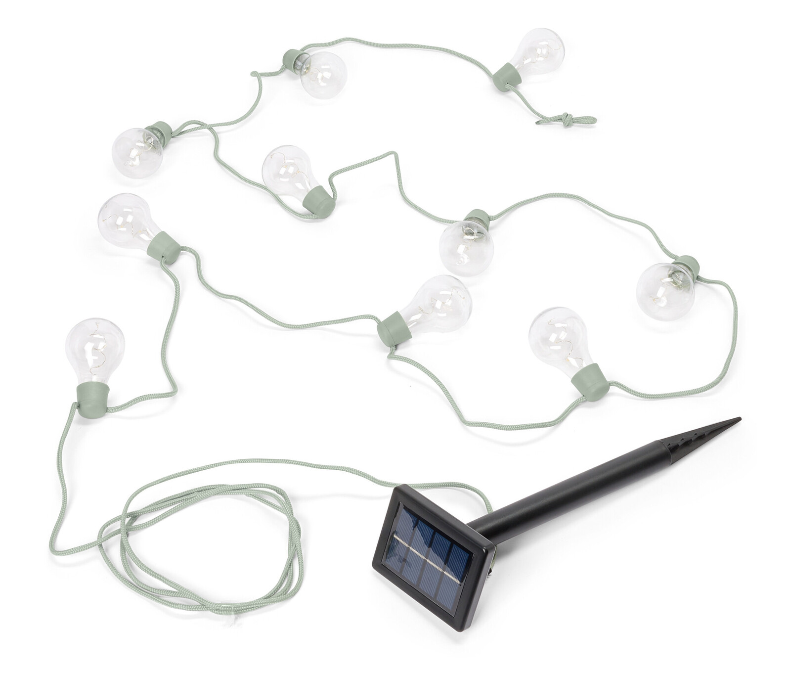 Tchibo - Solární světelný řetěz »Žárovky« - barva: černá