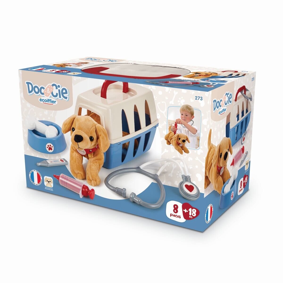 Ecoiffier Kufřík pro veterináře s pejskem