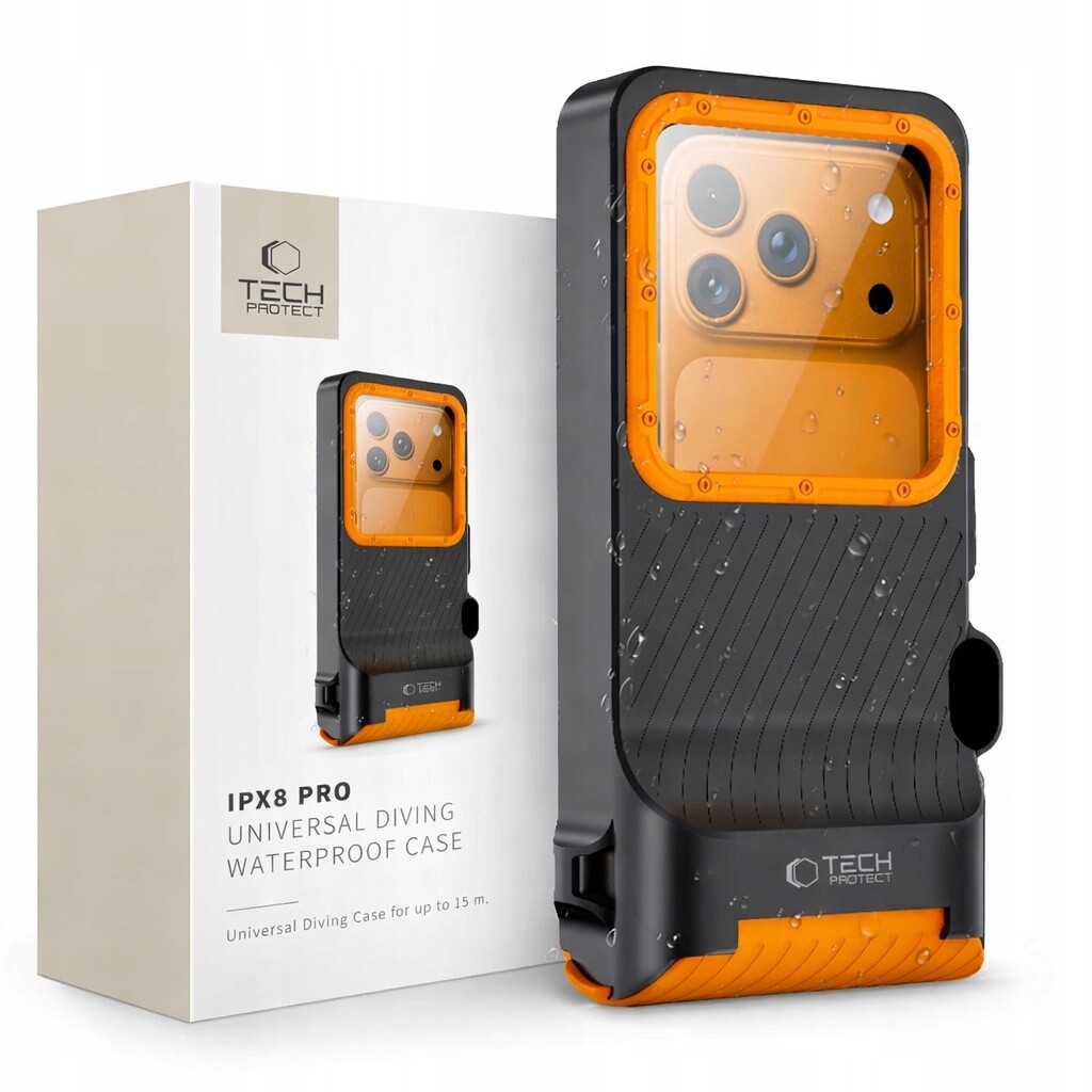 Pouzdro Vodotěsné IPX8 15 m Kryt Potápěčské 4.7-6.9 Bazén Moře