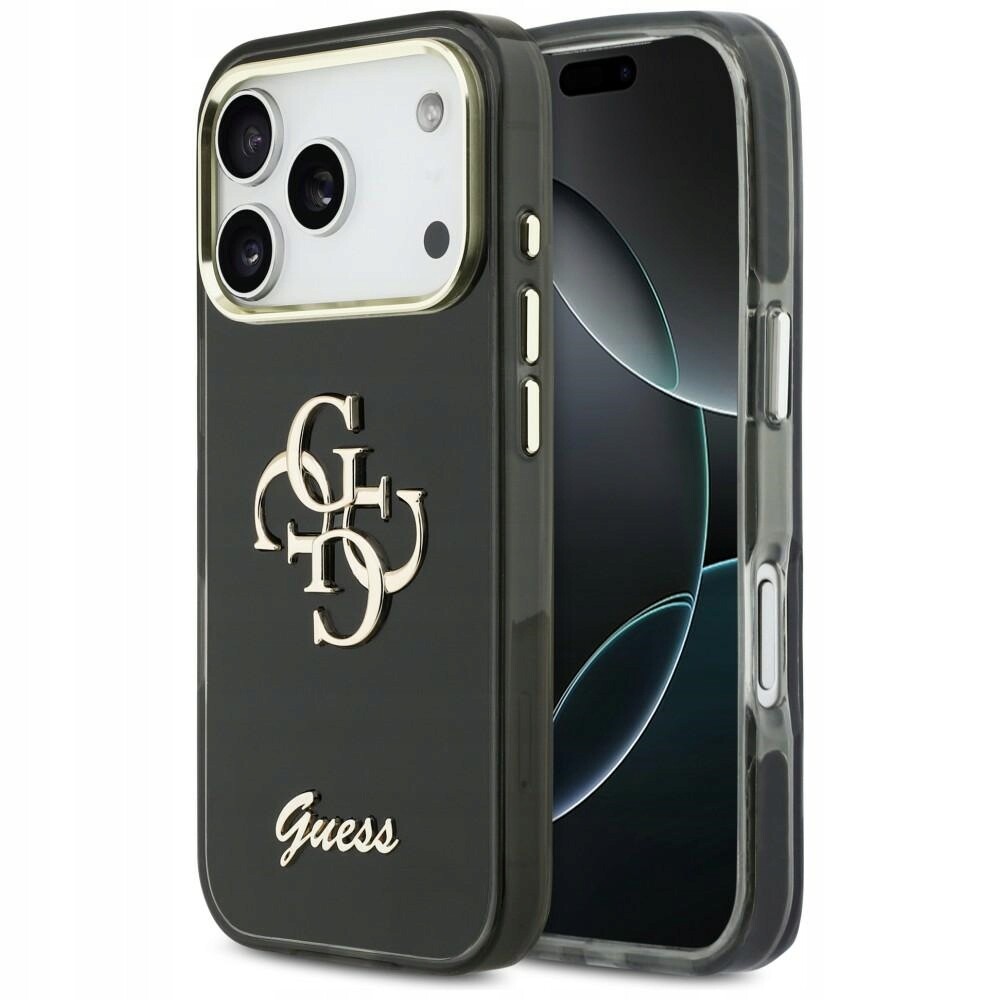 Guess IML 4G Script pouzdro Elegantní kryt obal pro iPhone 17 Pro Max