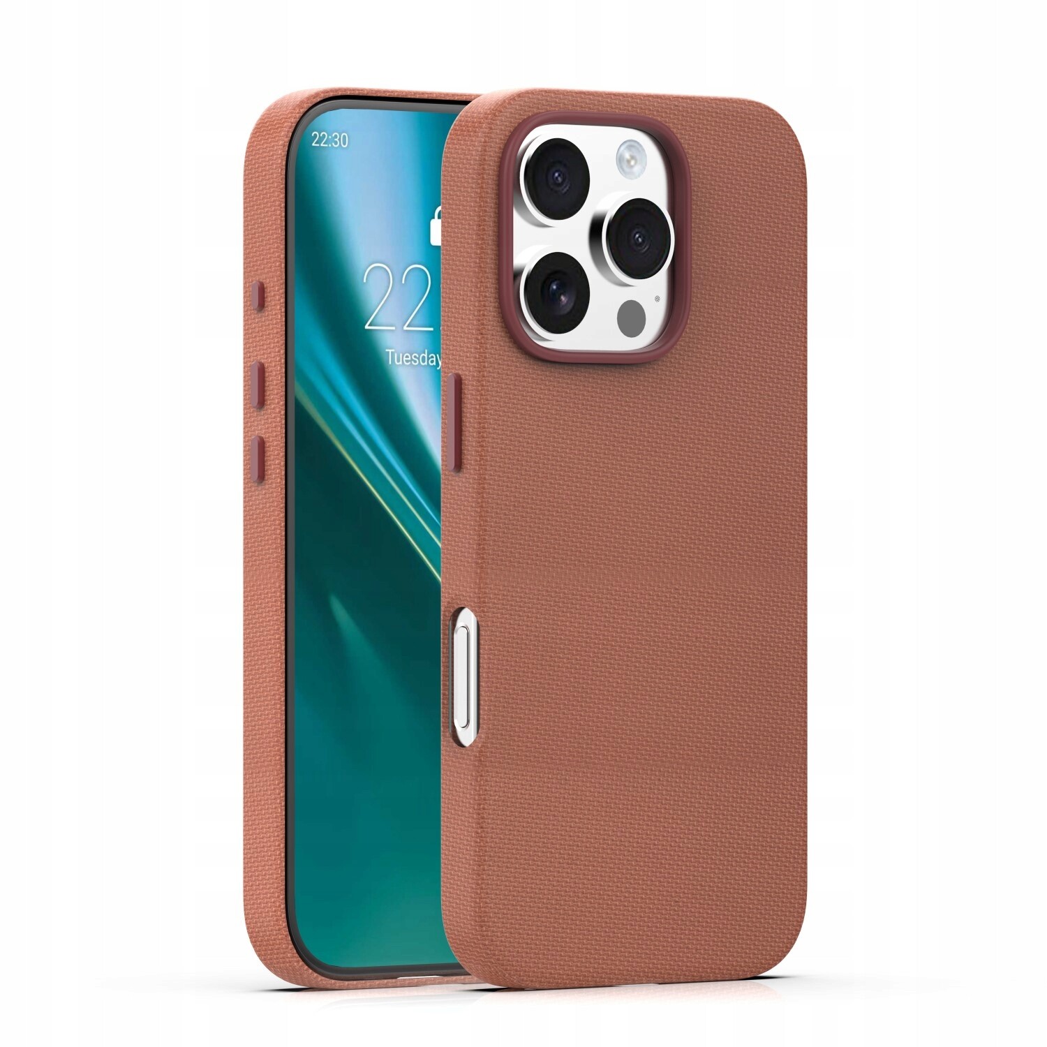 Pouzdro pro iPhone 16 Pro hnědé Etteri Elegantní moderní stylové ochranné pouzdro