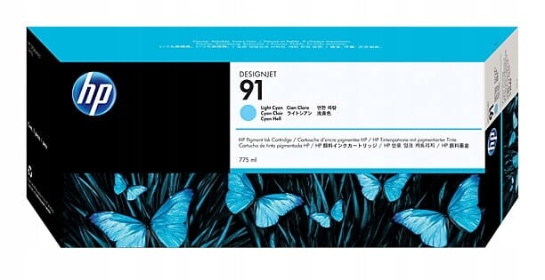 Inkoust Hp 91 C9470A modrý (cyan)